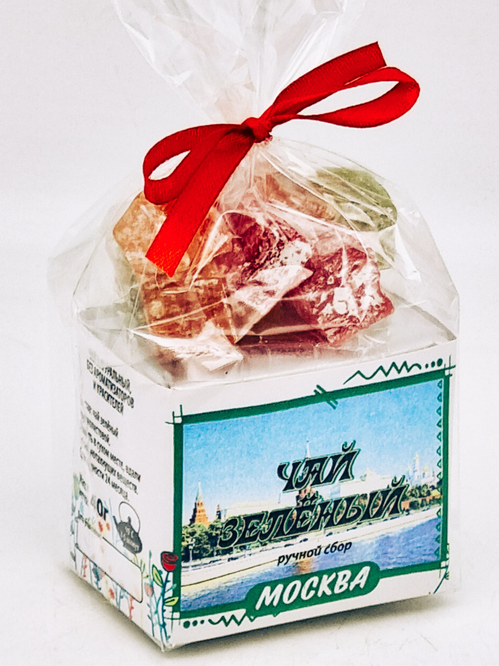 Чай зеленый ручной сбор 40гр +лукум 50гр Москва