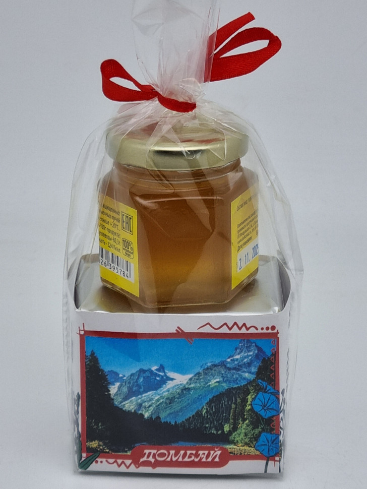 Чай черный ручной сбор 35гр +мед 50гр Домбай
