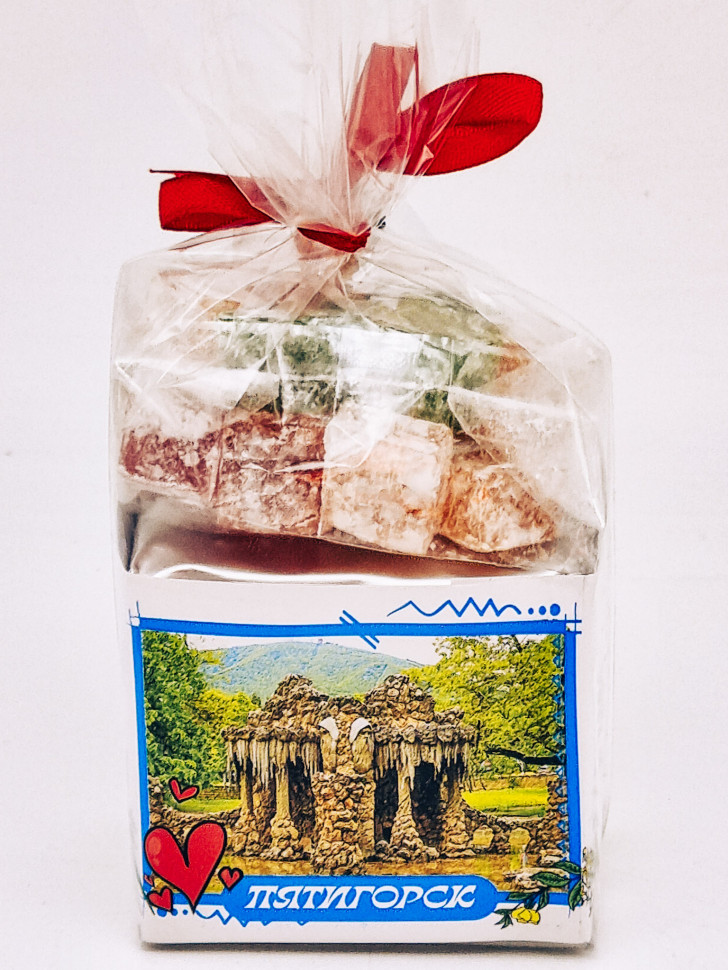 Чай зеленый ручной сбор 40гр +лукум 50гр Пятигорск с магнитом