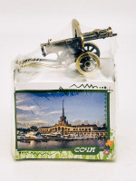 Чай зеленый ручной сбор 40гр Сочи с сувениром пулемет максим