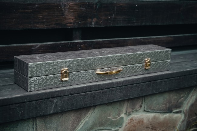 Набор №13 "Малыш" в коробке кожзам 4 шампура Набор №13 "Малыш" в коробке кожзам 4 шампура