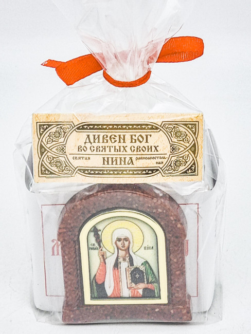 Чай печной сушки по монастырскому рецепту черный ручной сбор 35гр + именная икона Инна в подарок