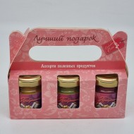 Набор2 Праздничный 3 меда лучший подарок