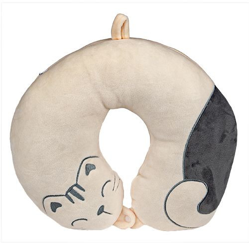 Кот игрушка-дорожная подушка 34*26см