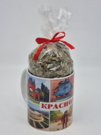 Кружка 250мл с краснополянским чаем 50гр "Краснодар 2"