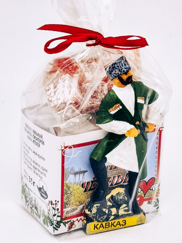 Чай черный ручной сбор 35гр +лукум 50гр Пятигорск с магнитом