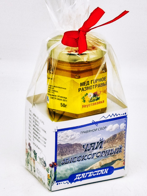 Краснополянский чай "Высокогорный" 40гр +мед 50гр Дагестан Краснополянский чай "Высокогорный" 40гр +мед 50гр Дагестан