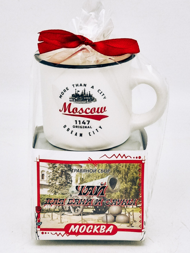 Краснополянский чай "для сауны и бани" 40гр + кружка мини Москва