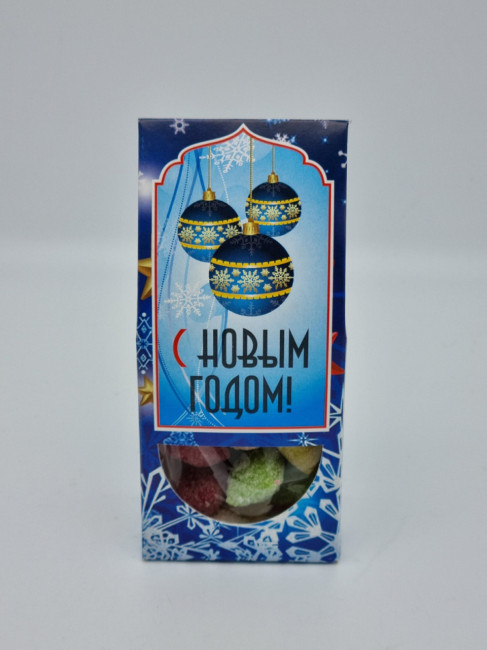 Десертные подушечки в коробке 100гр с новым годом Десертные подушечки в коробке 100гр с новым годом