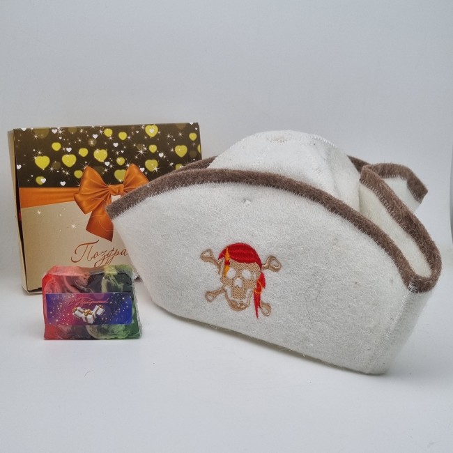 Набор для бани "Пиратка" лучший подарок