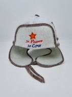 Шапка для бани ушанка "За родину"