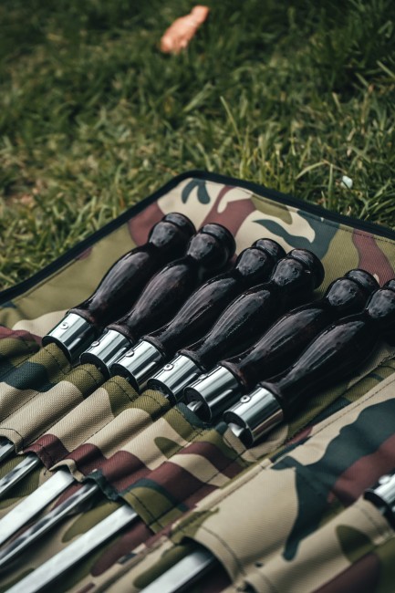 Набор №14 "Охотник Макс" с мангалом шампура 12шт и мангал Набор №14 "Охотник Макс" с мангалом шампура 12шт и мангал