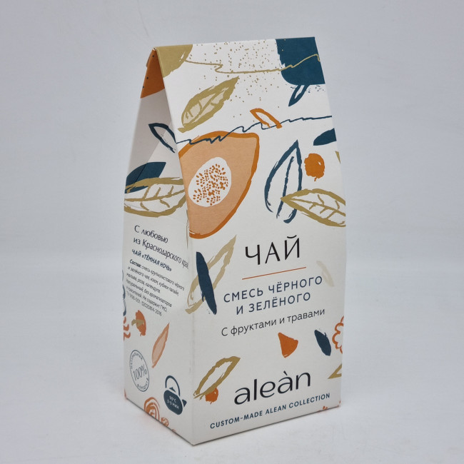 Смесь черного и зеленого чая с фруктами и травами 80гр