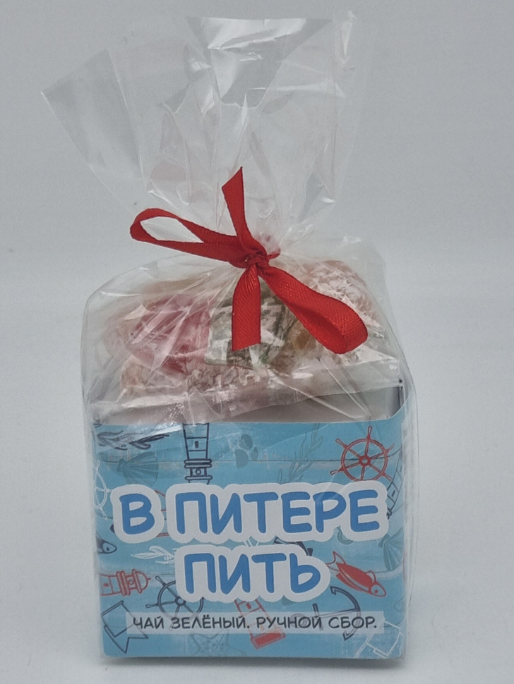 Чай зеленый ручной сбор 40гр +лукум 50гр Санкт-Петербург №1