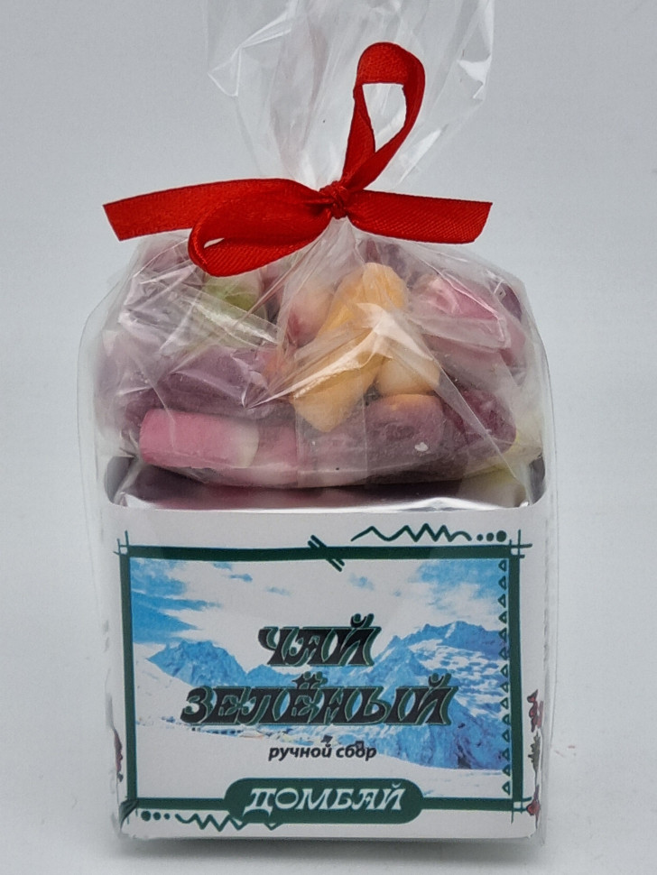 Чай зеленый ручной сбор 40гр + парварда 50гр Домбай