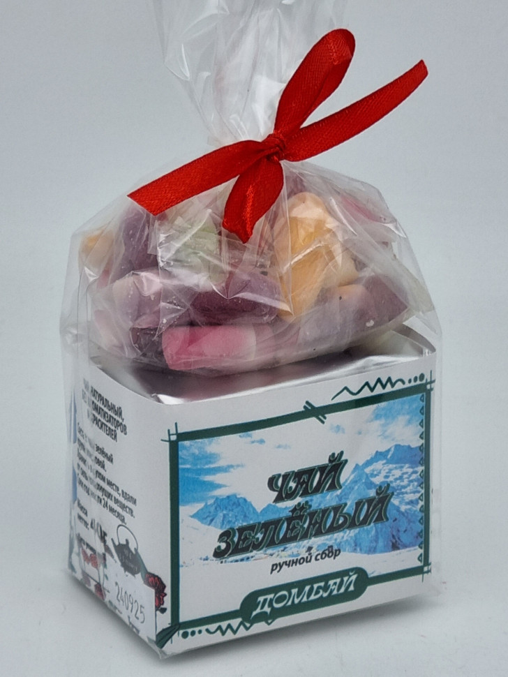 Чай зеленый ручной сбор 40гр + парварда 50гр Домбай