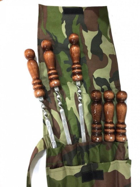 Набор №15 шампура в чехле 6шт 50см и мангал