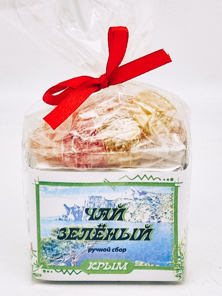 Чай зеленый ручной сбор 40гр +лукум 50гр Крым