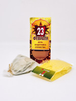 Подарочный набор с 23 февраля для бани соль жасмин 150гр и запарка эвкалипт