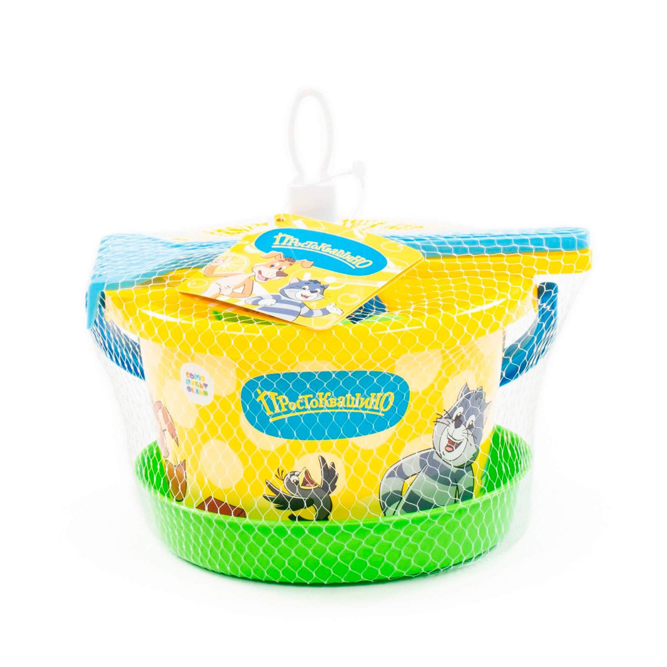 Ведро среднее, сито, совок, грабли, форма, Юнга арт83296