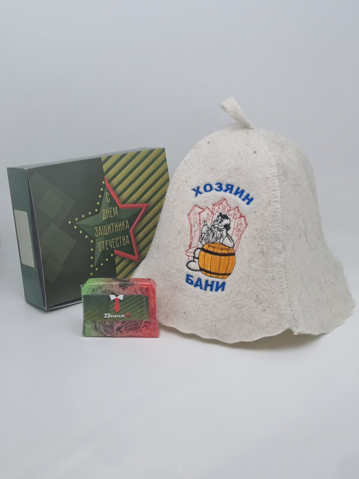 Подарочный набор с 23 февраля для бани "Хозяин бани"