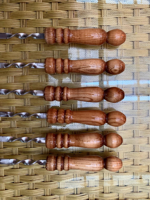 Шампура 6шт ручка ясень 50см