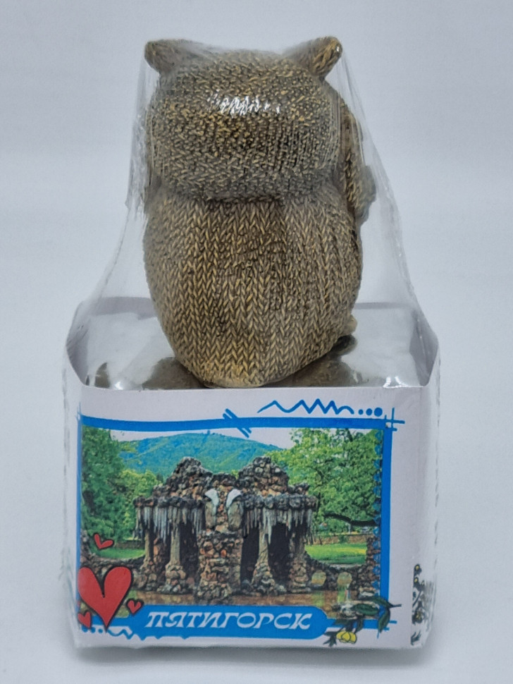 Чай зеленый ручной сбор 35гр с сувениром сова Пятигорск