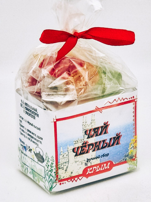 Чай черный ручной сбор 35гр +лукум 50гр Крым