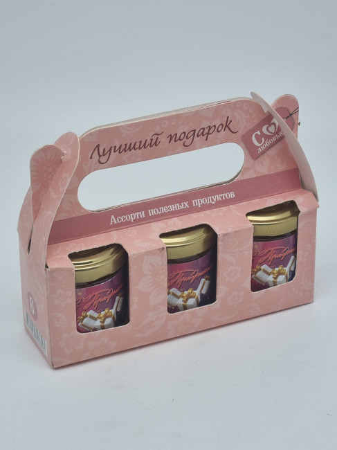 Набор Праздничный подарочный набор 3 меда лучший подарок Набор Праздничный подарочный набор 3 меда лучший подарок