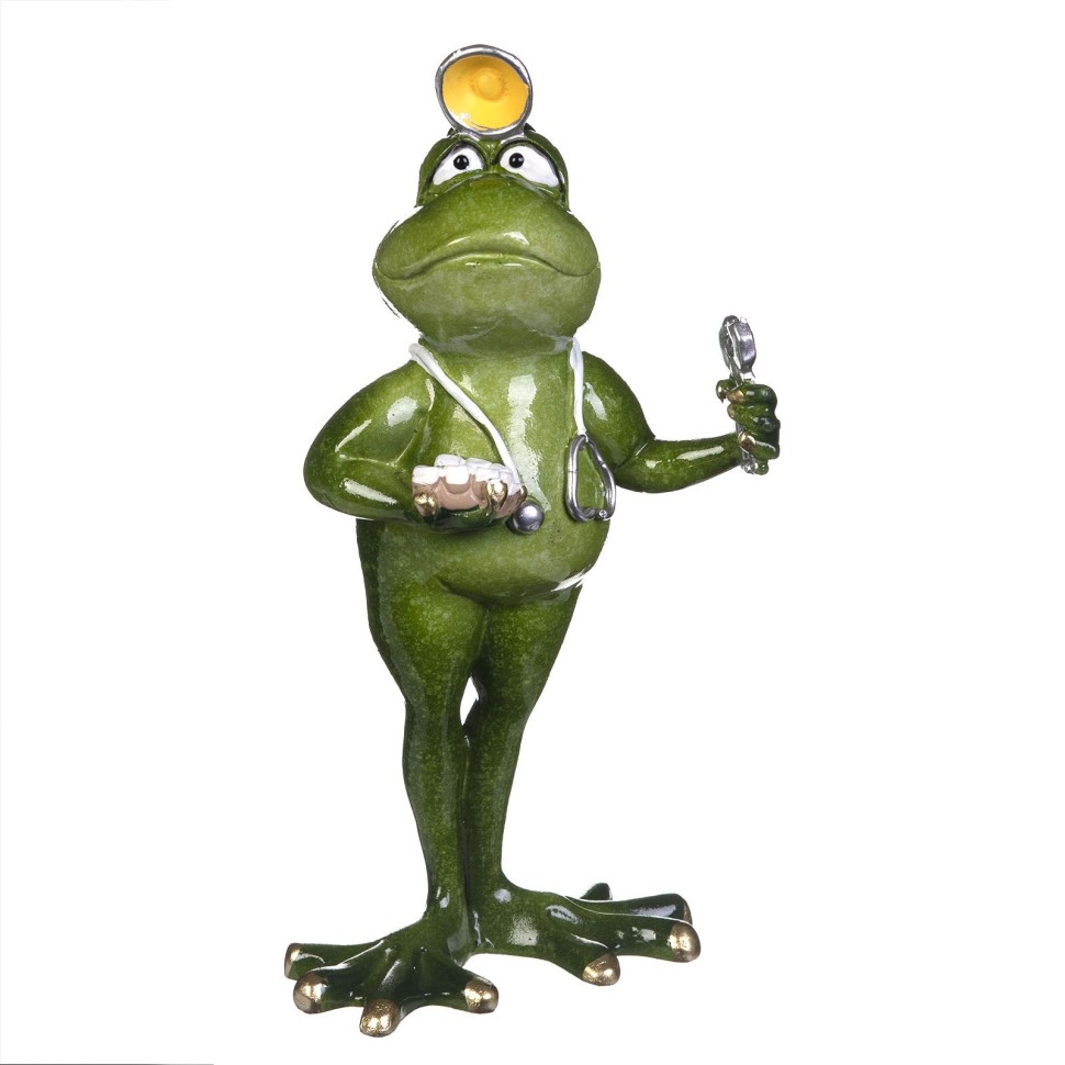 Лягушка врач лор 10,5*6,8*19,7см