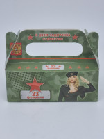 Подарочный набор с 23 февраля 3 мед микса с брусникой, курагой, лимон имбирем 150гр