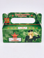 Подарочный набор с 23 февраля 3 мед микса с брусникой, курагой, лимон имбирем 150гр