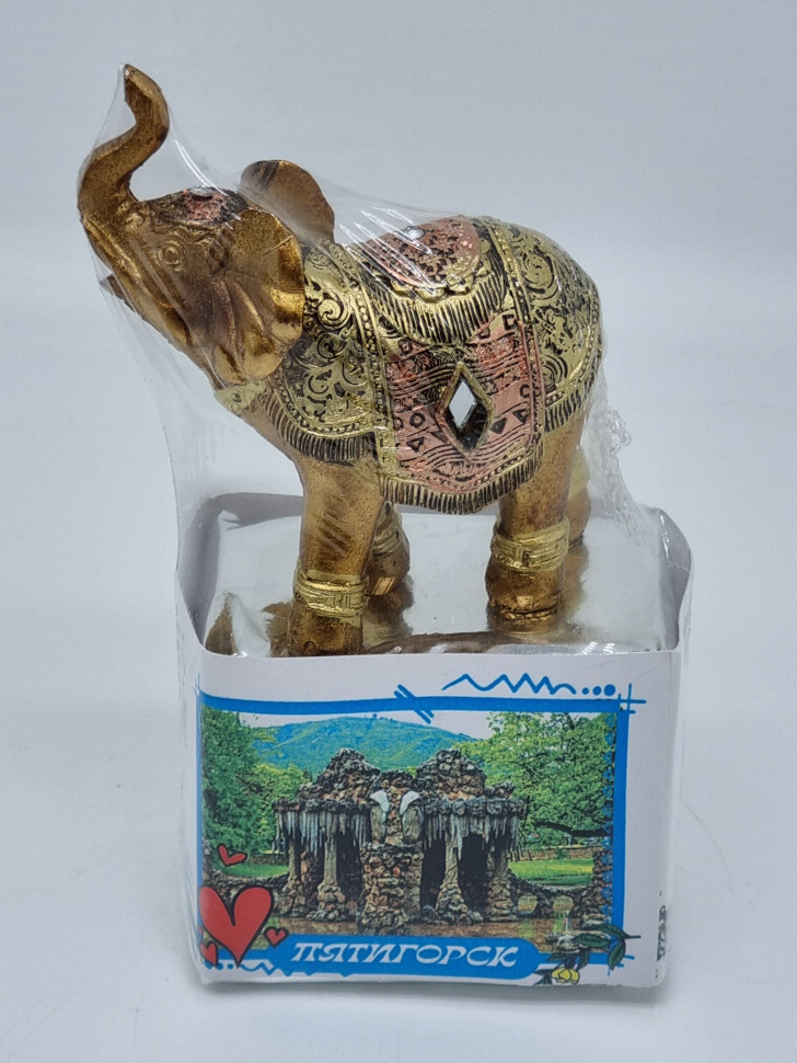 Чай зеленый ручной сбор 35гр с сувениром слон Пятигорск