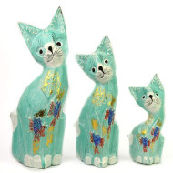 Набор 3 котов 15*20*25см