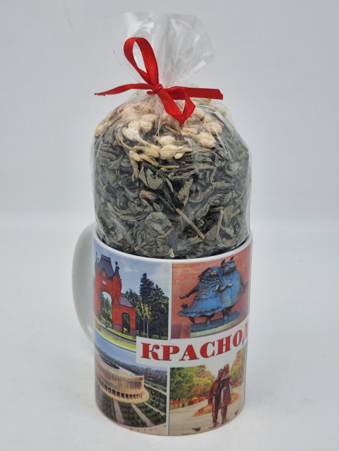 Кружка 250мл зеленый чай с жасмином 105гр "Краснодар 2"