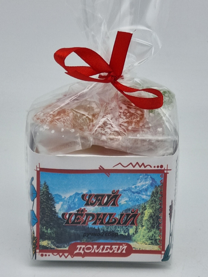 Чай черный ручной сбор 35гр +лукум 50гр Домбай