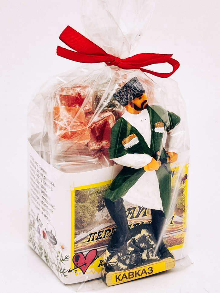 Краснополянский чай "Перевальный" 40гр +лукум 50гр Кисловодск с магнитом