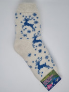 Носки женские вязаные №6 "Бегущий олень"