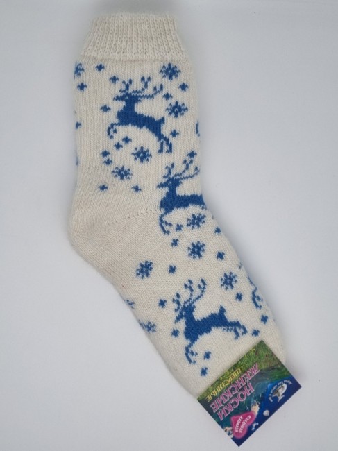 Носки женские вязаные №6 "Бегущий олень" Носки женские вязаные №6 "Бегущий олень"