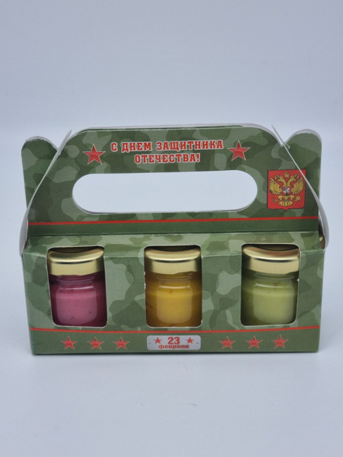 Набор Праздничный 1А 3 меда с 23 февраля Набор Праздничный 1А 3 меда с 23 февраля