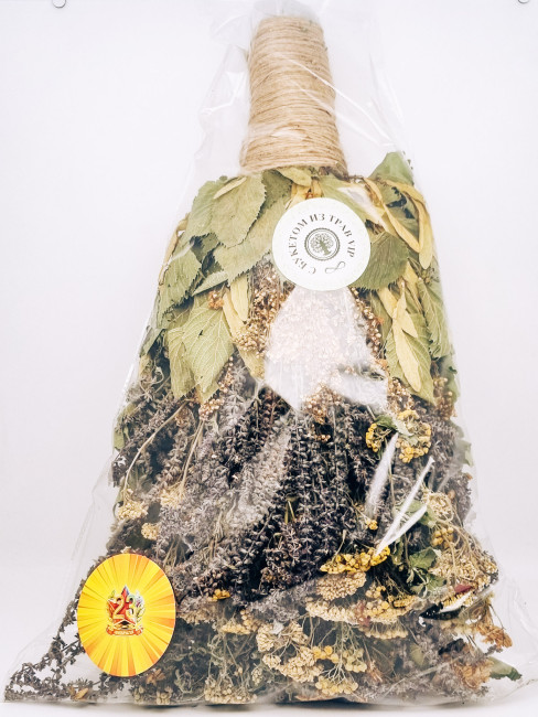 Веник для бани из кавказского дуба VIP с 23 февраля