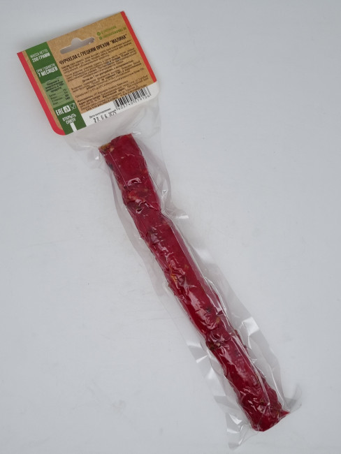 Чурчхела №1 с грецким орехом с малиной 200гр