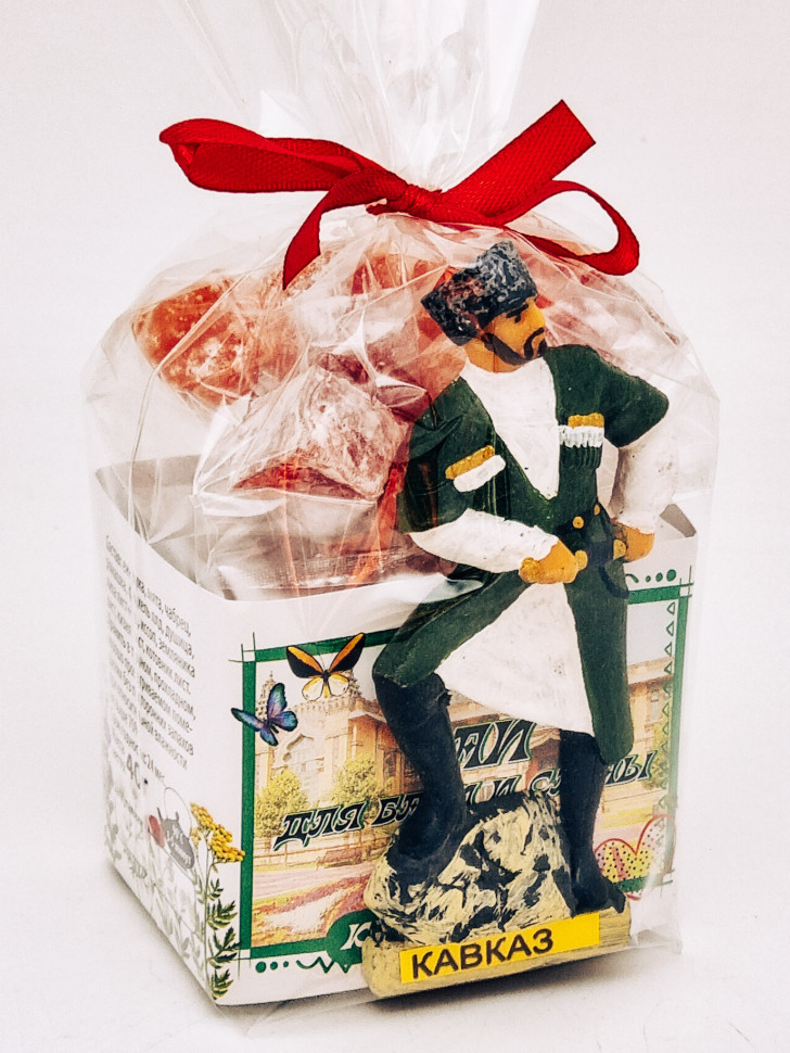 Краснополянский чай "для бани и сауны" 40гр +лукум 50гр Кисловодск с магнитом