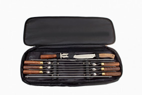 Набор №3 в сумке шампура, мангал, нож и вилка