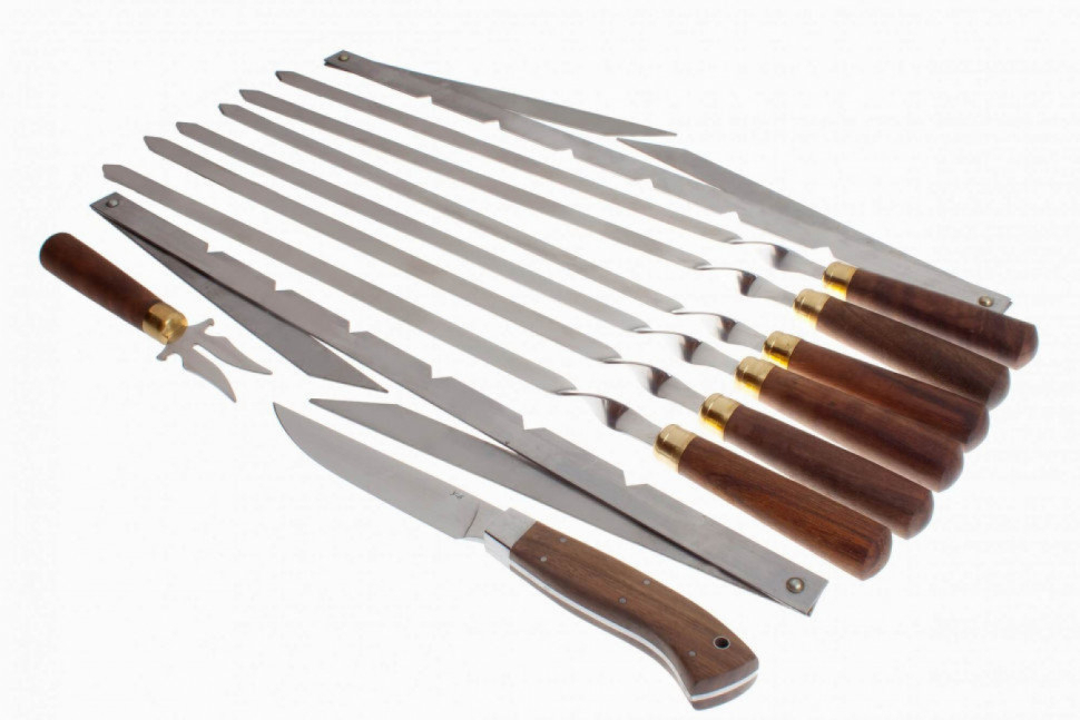 Набор №3 в сумке шампура, мангал, нож и вилка