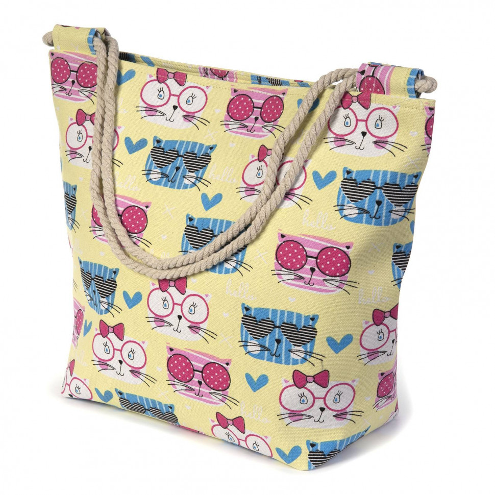 Сумка пляжная ручка канат №12