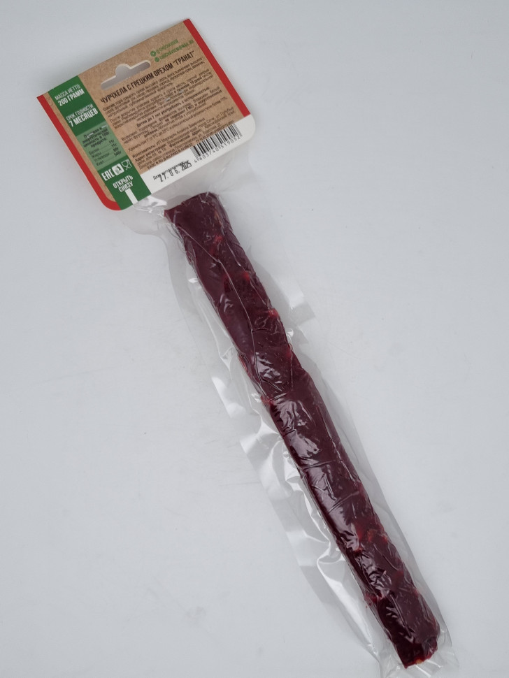 Чурчхела №1 с грецким орехом с гранатом 200гр