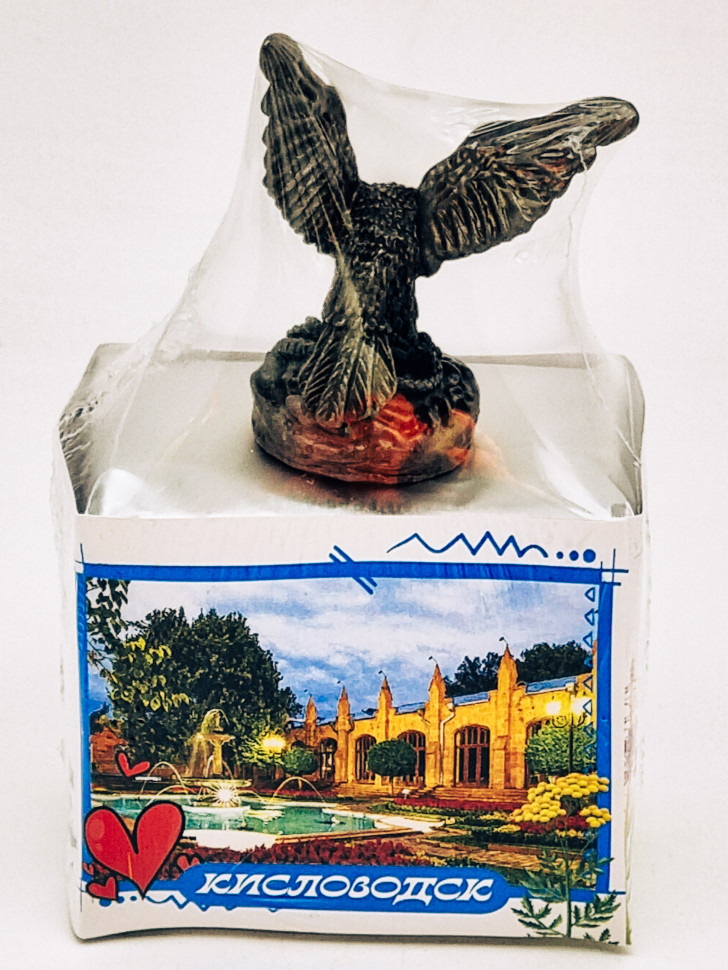 Чай зеленый ручной сбор 40гр Кисловодск с сувениром орел средний