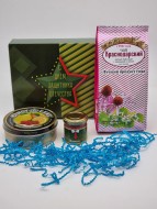 Набор 560 Праздничный чай, леденцы, и мед с 23 февраля