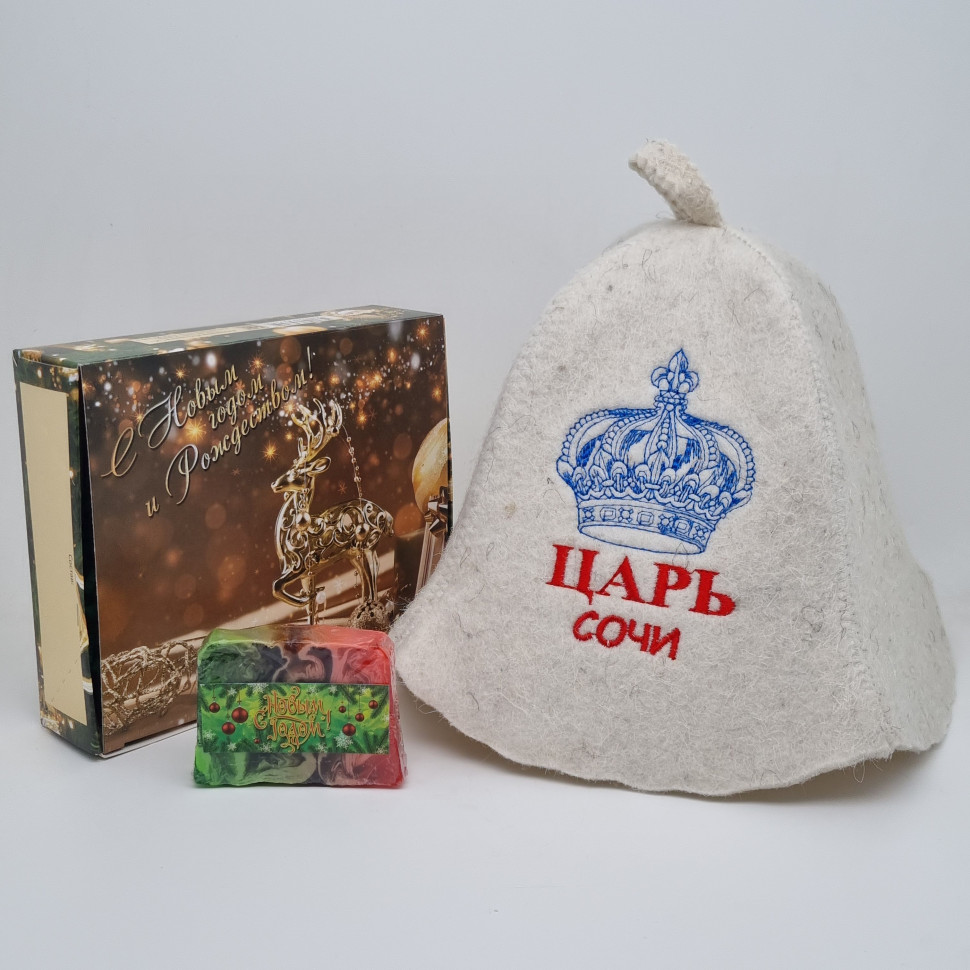 Набор для бани "Царь" с новым годом